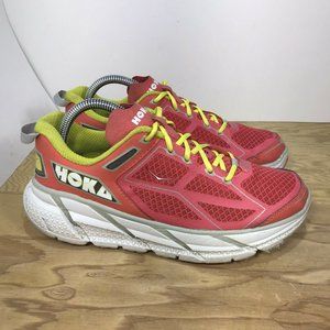 Hoka One One Clifton Womens Running Shoes Pink Sz8